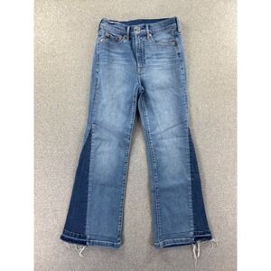 Gap Jeans Women 25/0 Medium Wash 70s Flare High Rise Bootcut Stretch Denim Y2K